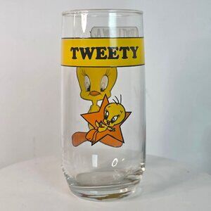 Vintage 1966 Arbys Collector Series Looney Tunes Tweety Glass 6"by by